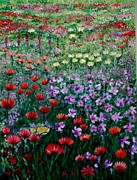Поле с цветами. Масло. Холст на подрамнике 80х60х4, 3D, декабрь 2016 г. Испания